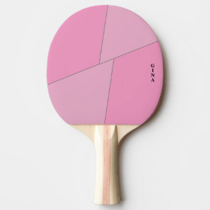 Raquette De Ping Pong Pagaie Ping Ping Rose Deux Tons Personnalisée