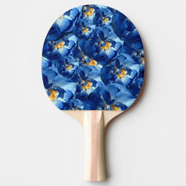 Raquette De Ping Pong Pagaie Rose bleue Ping Pong, Retour en caoutchouc  (Devant)