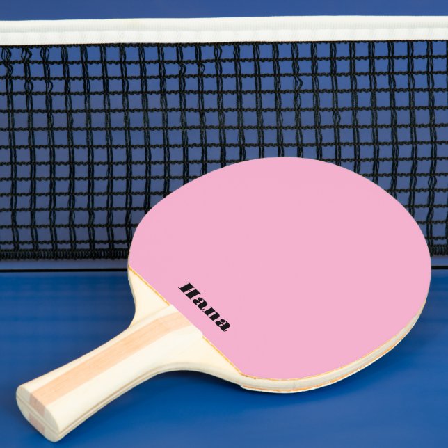 Raquette De Ping Pong Pagaie rose Ping, Texte différent des deux côtés (Insitu)