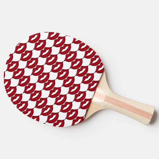 Raquette De Ping Pong Pagaie rouge à lèvres chaudes (Côté)