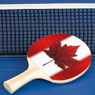 Raquette De Ping Pong Pagaies de pong de pavillon du Canada personnalisé