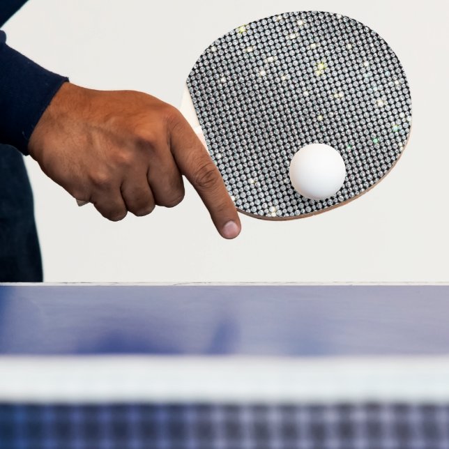 Raquette De Ping Pong Pagaies diamant, Pagaies brillantes, cristal blanc (Insitu)
