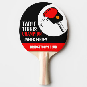 Raquette De Ping Pong Pagaies rouges et noires, Lecteur de tennis de tab
