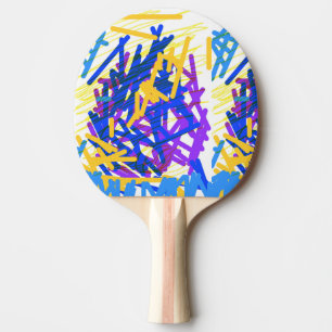 Raquette De Ping Pong Paint Festive Abstrait moderne