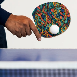 Raquette De Ping Pong Paisley haché