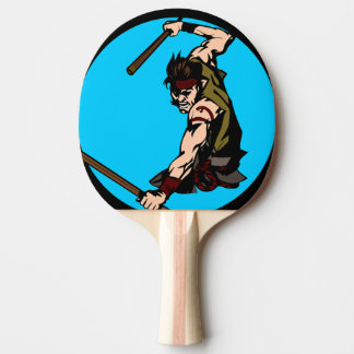 Raquette De Ping Pong Pala de Ping Pong Guerrero Japonés en Acción