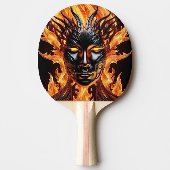 Raquette De Ping Pong Pala de Ping Pong Máscara Ardiente (Devant)