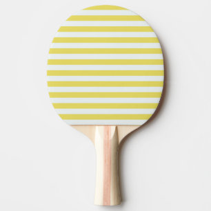 Raquette De Ping Pong Pale Gold et White Stripes par Shirley Taylor