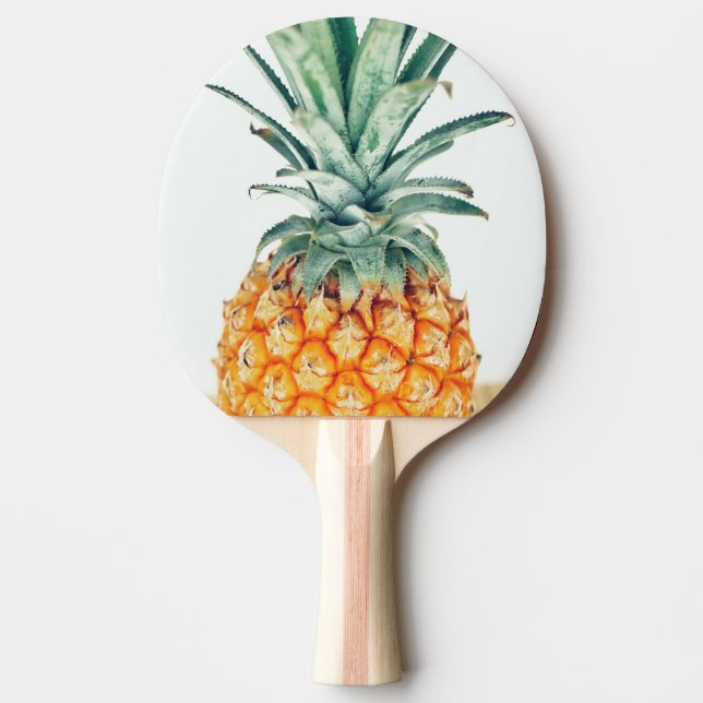 Raquette De Ping Pong Pale Green Pastel Ananas Sentiment bio (Devant)