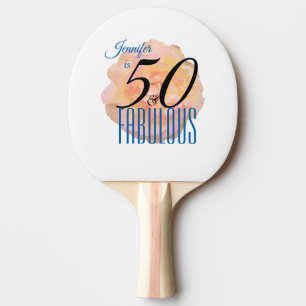 Raquette De Ping Pong Pale Peach Rose 50 et Fabulous Birthday
