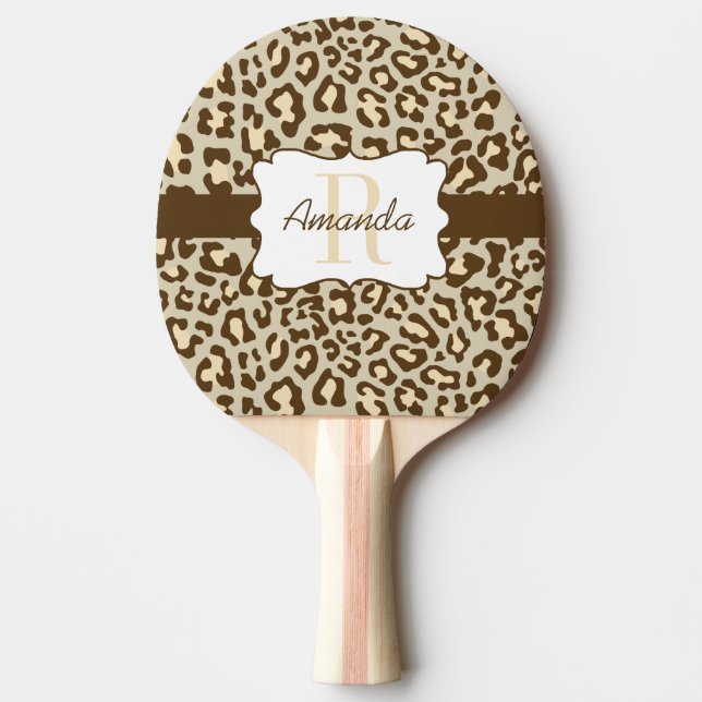 Raquette De Ping Pong Palette bronzage Brown de ping-pong de pêche de (Devant)