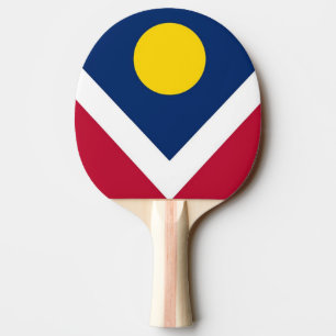 Raquette De Ping Pong Palette de ping-pong avec le drapeau de la ville