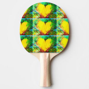 Raquette De Ping Pong palette de ping-pong de c?ur d'or