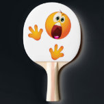 Raquette De Ping Pong palette drôle de ping-pong<br><div class="desc">palette drôle terrifiée de ping-pong</div>