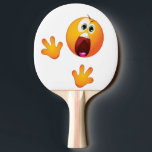 Raquette De Ping Pong palette drôle de ping-pong<br><div class="desc">palette drôle terrifiée de ping-pong</div>