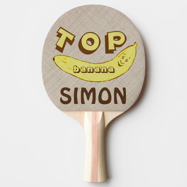 Raquette De Ping Pong Palette drôle faite sur commande de ping-pong de (Devant)