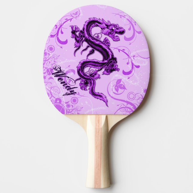 Raquette De Ping Pong Palette faite sur commande de ping-pong de dragon (Devant)