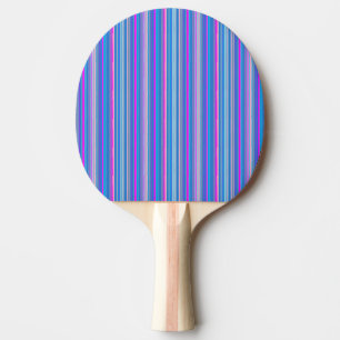 Raquette De Ping Pong palette rayée rose bleue de ping-pong