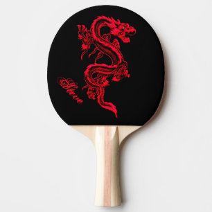 Raquette De Ping Pong Palette rouge de ping-pong de dragon