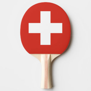 Raquette De Ping Pong Palette suisse de ping-pong de drapeau pour le