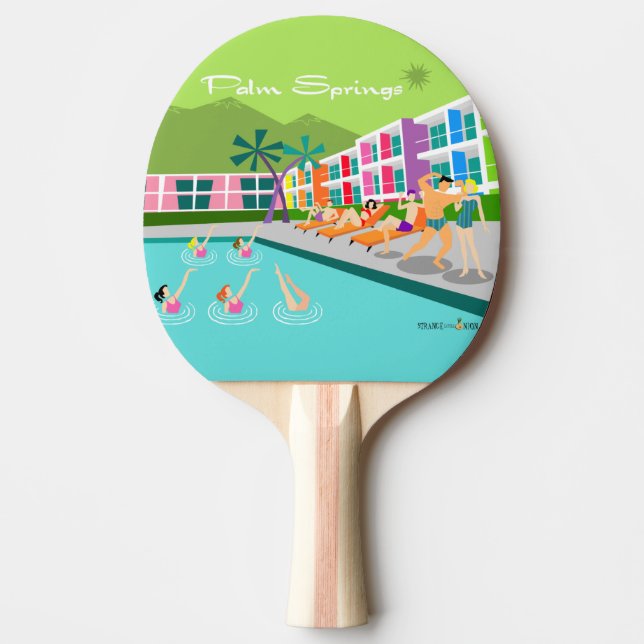 Raquette De Ping Pong Palm Springs Hotel Ping Pong Paddle (Devant)