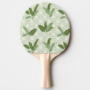 Raquette De Ping Pong Palmettes tropicales