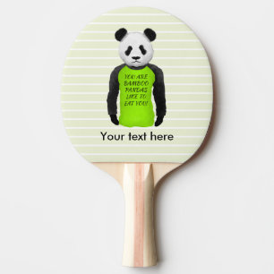 Raquette De Ping Pong Panda Tes Pandas En Bambou Aiment Manger