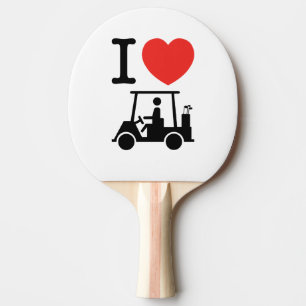 Raquette De Ping Pong Panier de golf I Heart (Love)