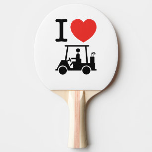 Raquette De Ping Pong Panier de golf I Heart (Love)