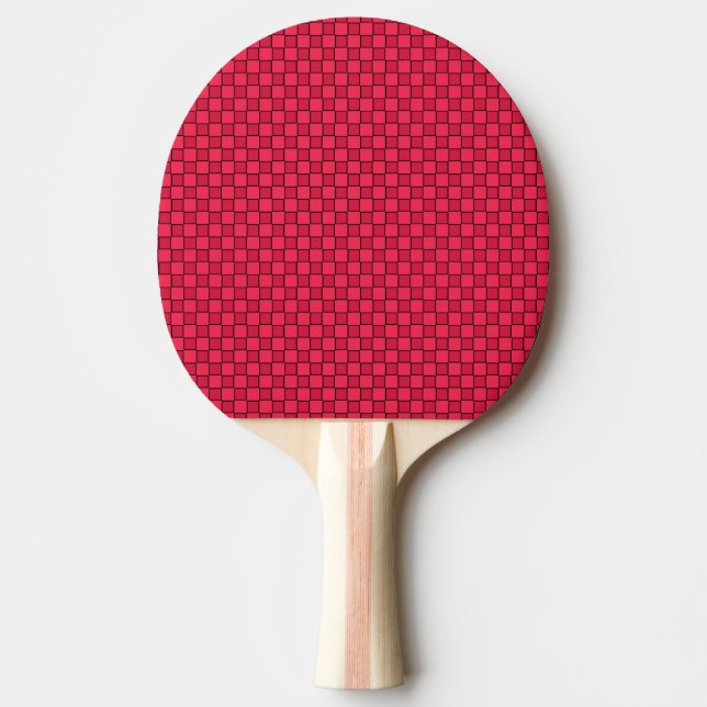 Raquette De Ping Pong Panneau rouge noir (Devant)