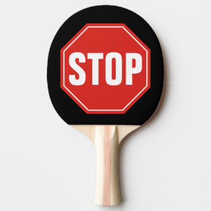 Raquette De Ping Pong Panneau STOP