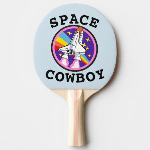 RAQUETTE DE PING PONG PANNEAUX DE PING-PONG AMUSANT DE COWBOY ESPACE