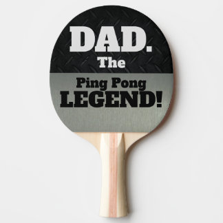 Raquette De Ping Pong Papa La Légende Drôle Smack Talk Black Silver Jeu
