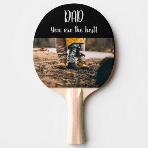 Raquette De Ping Pong "Papa, tu es la meilleure" Fête des pères Cadeau