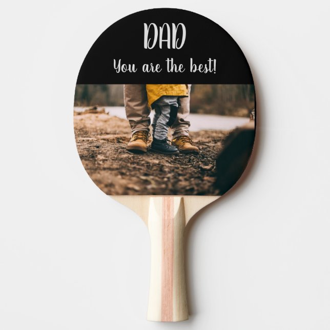Raquette De Ping Pong "Papa, tu es la meilleure" Fête des pères Cadeau d (Devant)