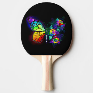 Raquette De Ping Pong Papillon arc-en-ciel