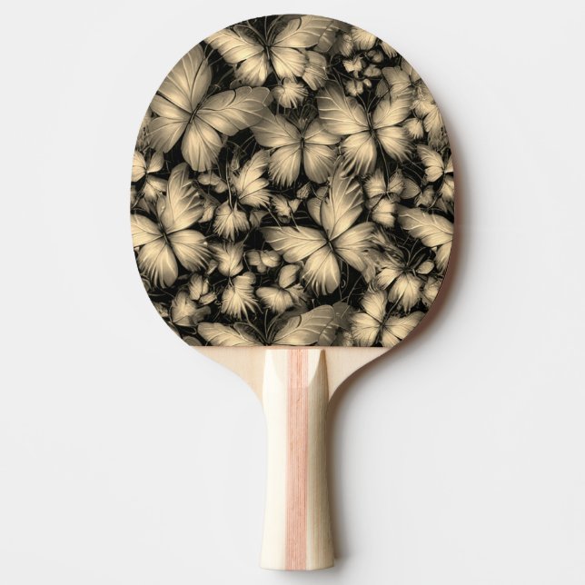 Raquette De Ping Pong Papillons d'or (Devant)