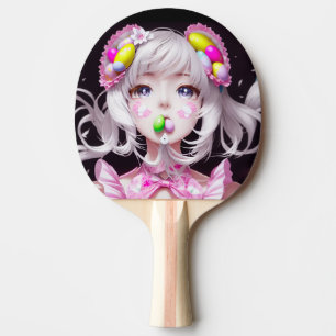 Raquette De Ping Pong Pâques/printemps Anime fille