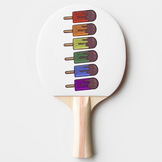 Raquette De Ping Pong Parade de sucettes arc-en-ciel (Devant)