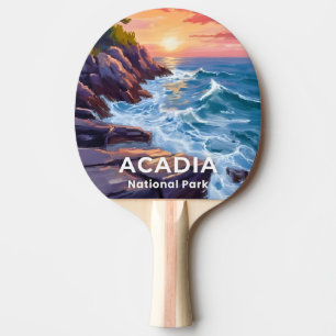 Raquette De Ping Pong Parc national d'Acadia   Otter Cliffs Voyage dans 