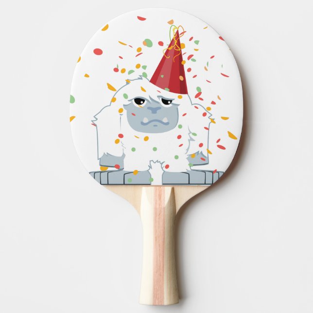 Raquette De Ping Pong Parti Confetti Yeti (Devant)