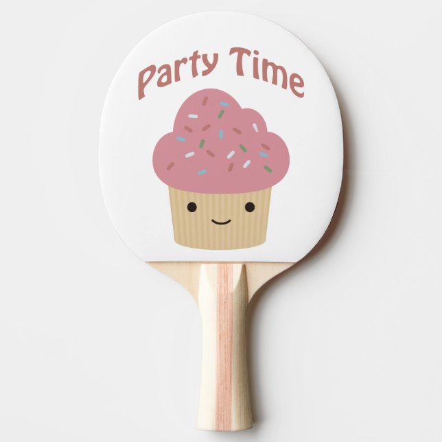 Raquette De Ping Pong Parti TIme Cupcake (Devant)
