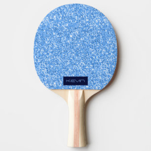 Raquette De Ping Pong Parties scintillant bleu violet texture Imprimer M