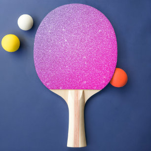 Raquette De Ping Pong Parties scintillant et étincelle pourpre