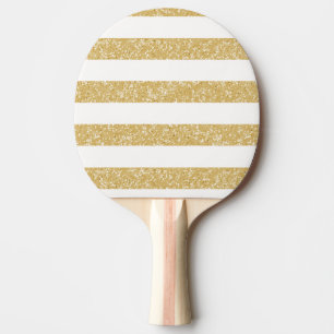 Raquette De Ping Pong Parties scintillant étincelante Look rayures Ping 