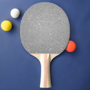 Raquette De Ping Pong Parties scintillant fillette en argent et étincell