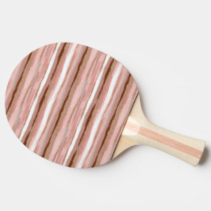 Raquette De Ping Pong Parties scintillant or rayé Ping rose Ping Paddle
