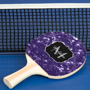 Raquette De Ping Pong Parties scintillant violet foncé ultra violet scin