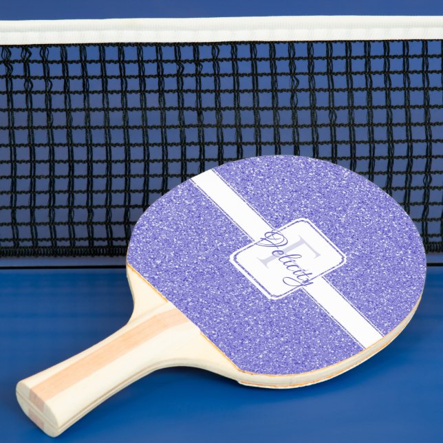 Raquette De Ping Pong Parties scintillant violette Ping Pong Personnalis (Insitu)