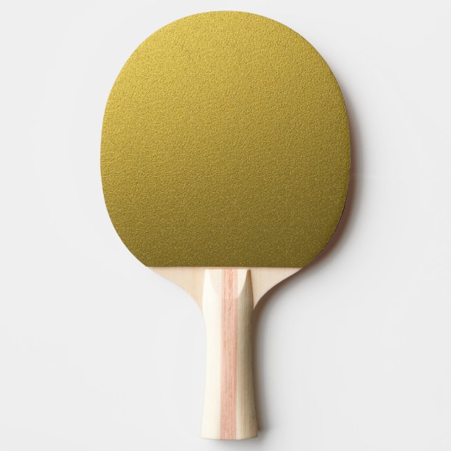 Raquette De Ping Pong Parties scintillantes fascinantes d'or (Devant)